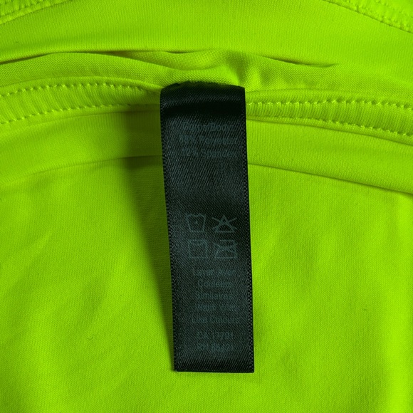 Neon Yellow Women's Workout Top - Picture 6 of 6